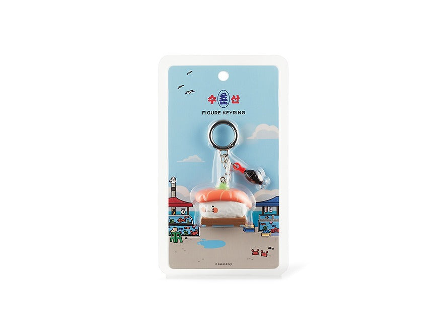 [KAKAO FRIENDS]Choonsik Seafood Market Figure Keychain Collection 4 Types