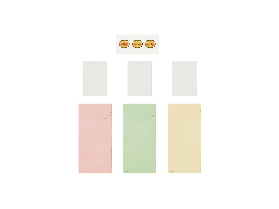 [KAKAO FRIENDS]Chunsik Lucky Pony Day New Year Envelope Set (3 Pieces)
