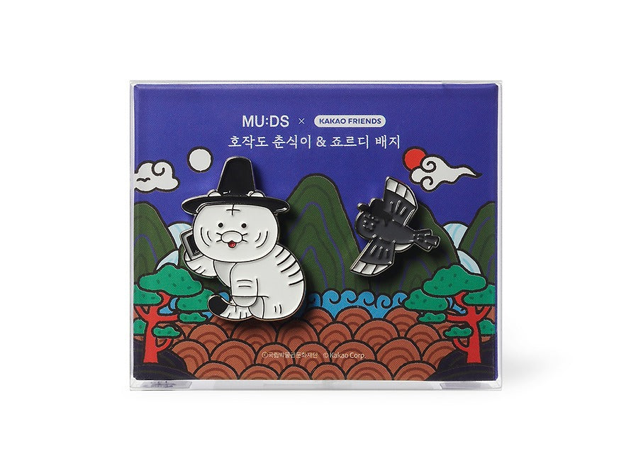 [KAKAO FRIENDS]Kakao Friends Korean Traditional Badge Set Collection
