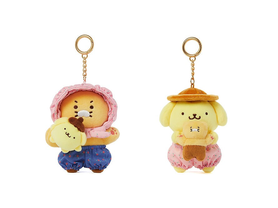 [KAKAO FRIENDS] Pompompurin x Kakao Friends Chunshik Plush Keyring