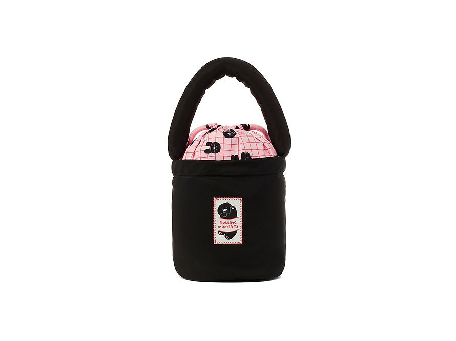 [KAKAO FRIENDS]Black Choonsik Padded Pouch Bag