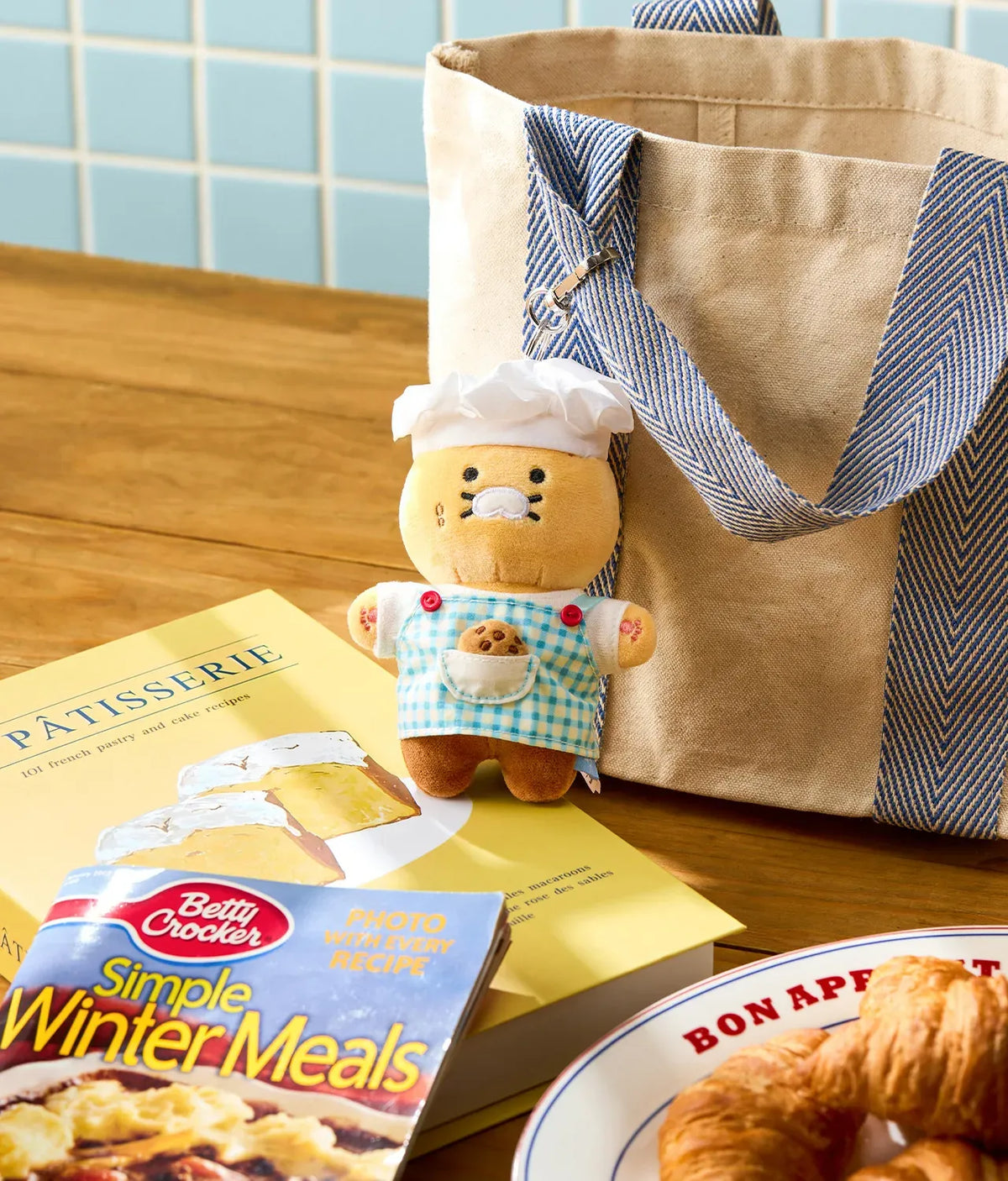 [KAKAO FRIENDS]Chunshik Grocery Market Baker Plush Keyring