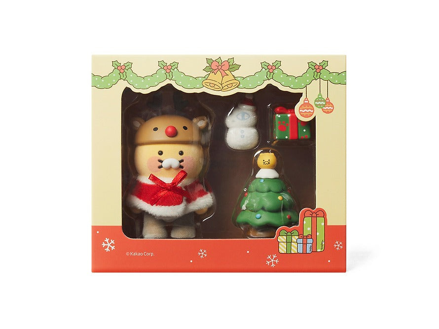 [KAKAO FRIENDS] OOTD Figure Decoration Set Christmas Chunsik