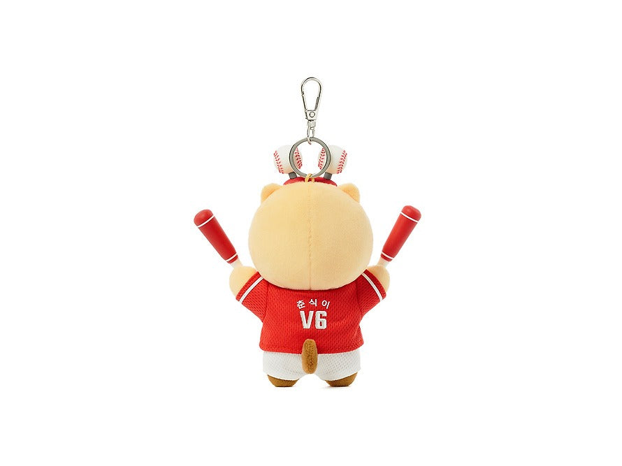[KAKAO FRIENDS] KBO x Kakao Friends Chunshik Cheerleader Plush Keyring Collection
