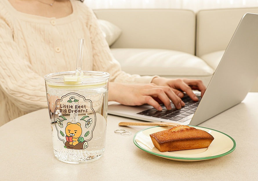 [KAKAO FRIENDS] Glass Tumbler Ryan & Apeach