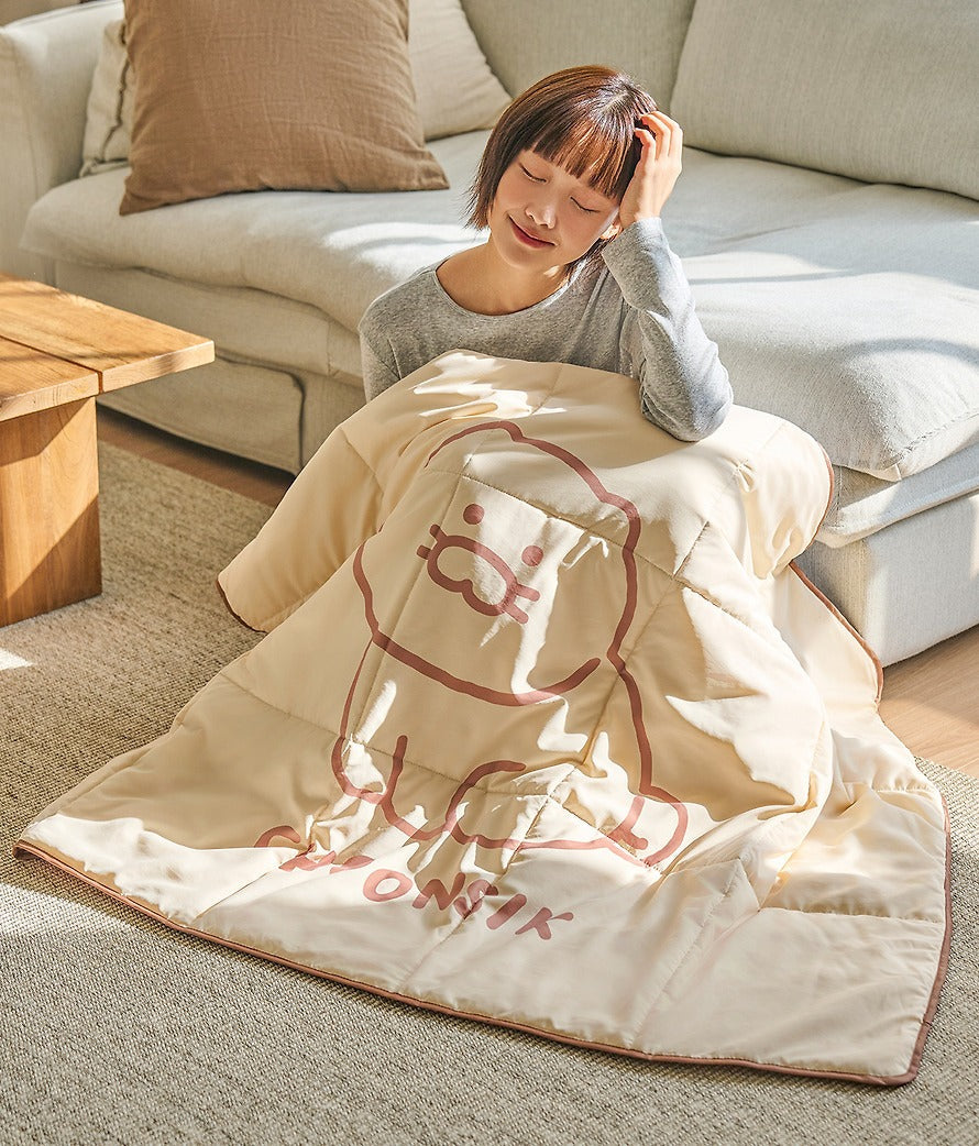 [KAKAO FRIENDS] Bread Foldable Quilted Blanket Chunsik