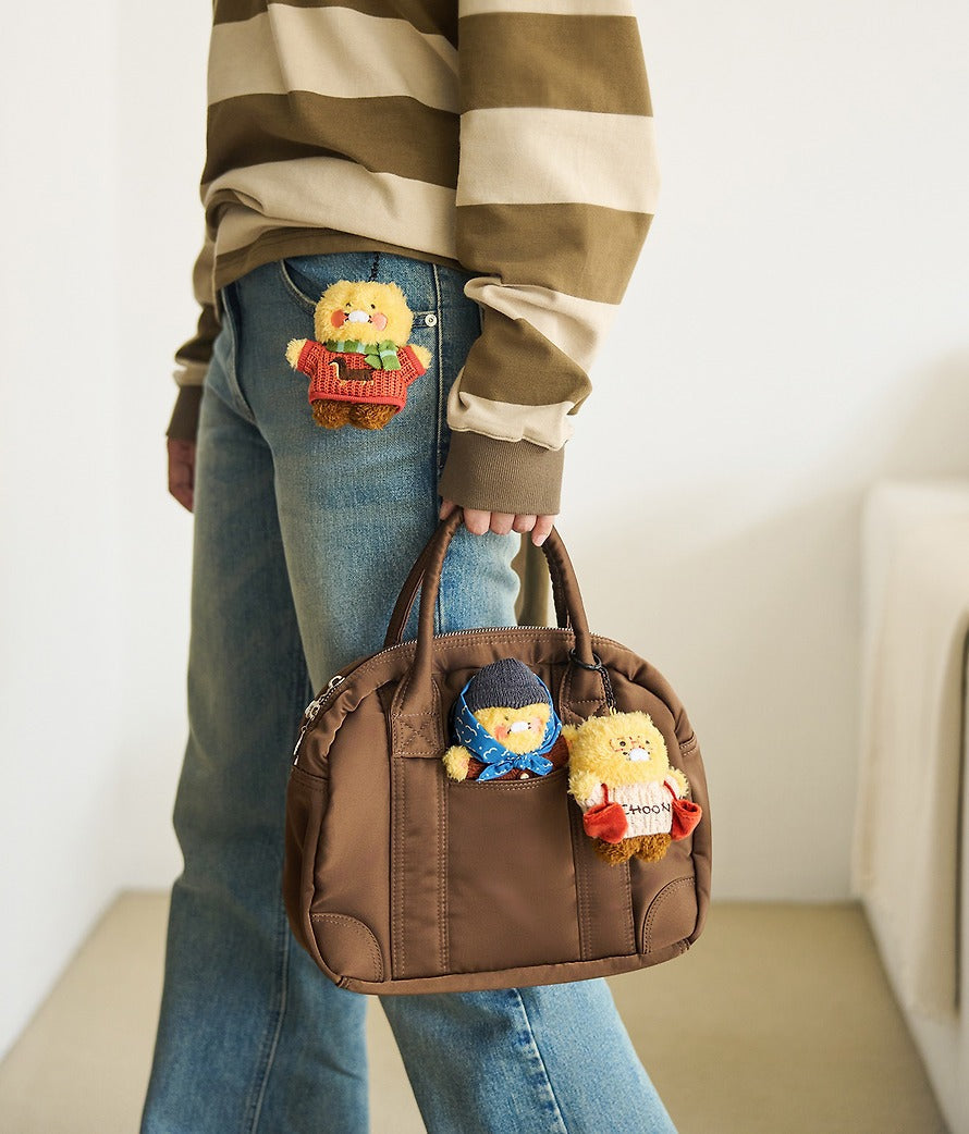 [KAKAO FRIENDS] Vintage Outfit Fleece Plush Keyring Set (5 types) Chunsik