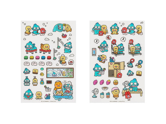 [KAKAO FRIENDS] × Hangyodon Transparent Sticker Sets (Blue / Red Ver.)