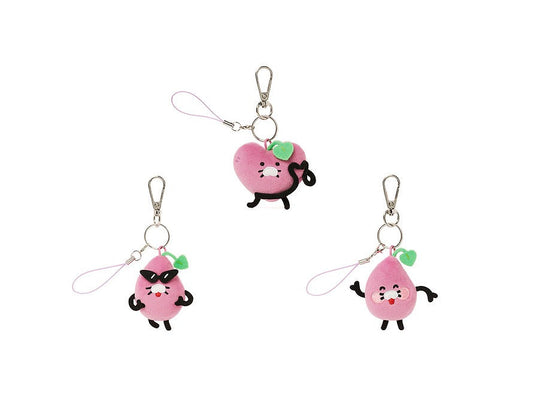 [KAKAO FRIENDS] Chunguma Mini Keyring Doll 3 Types (Smile, Hiccup, Heart)