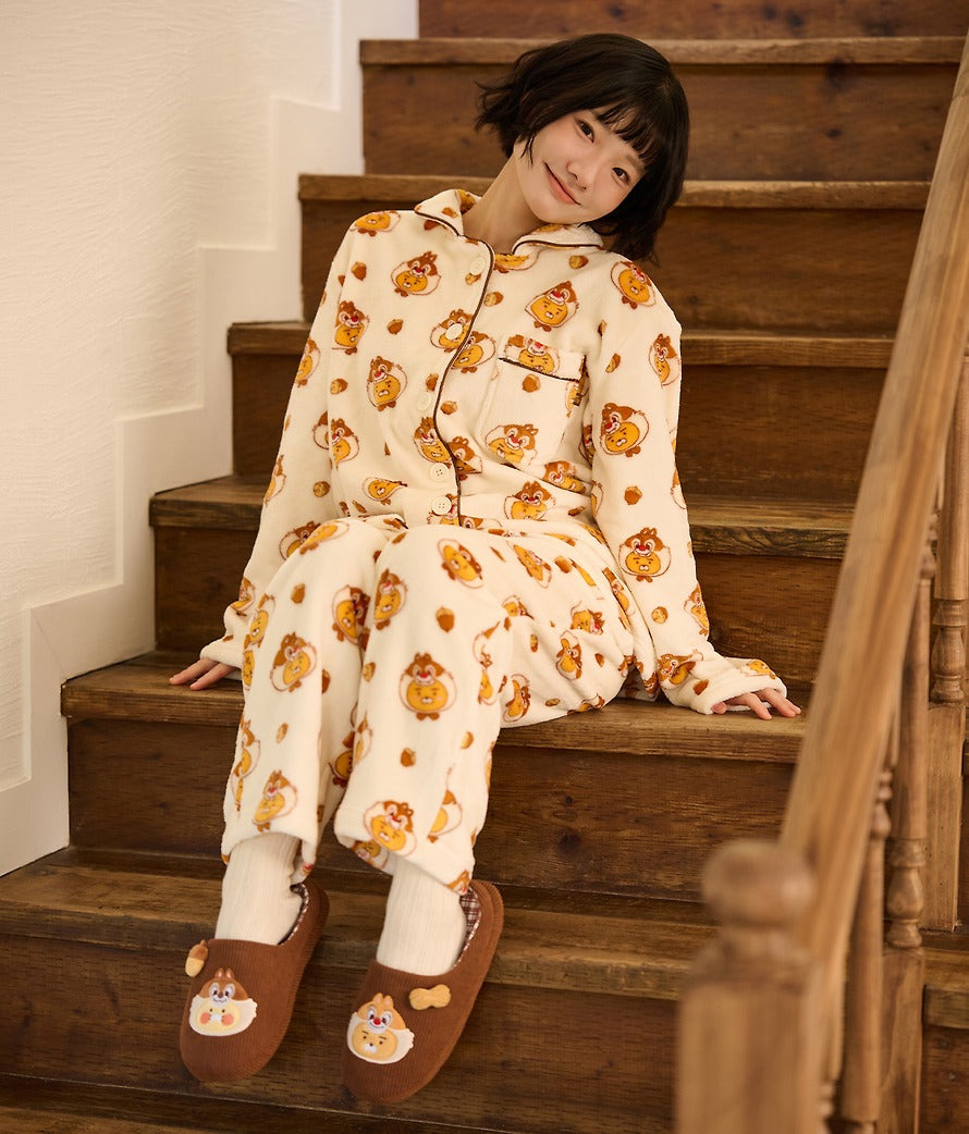 [KAKAO FRIENDS]Disney Chip 'n Dale X Kakao Friends Ryan Women's Sleep Pajama Set