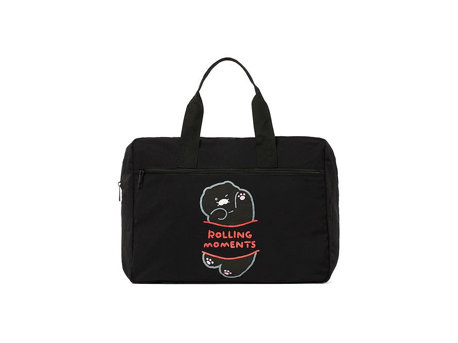 [KAKAO FRIENDS]Black Choonsik Folding Travel Bag