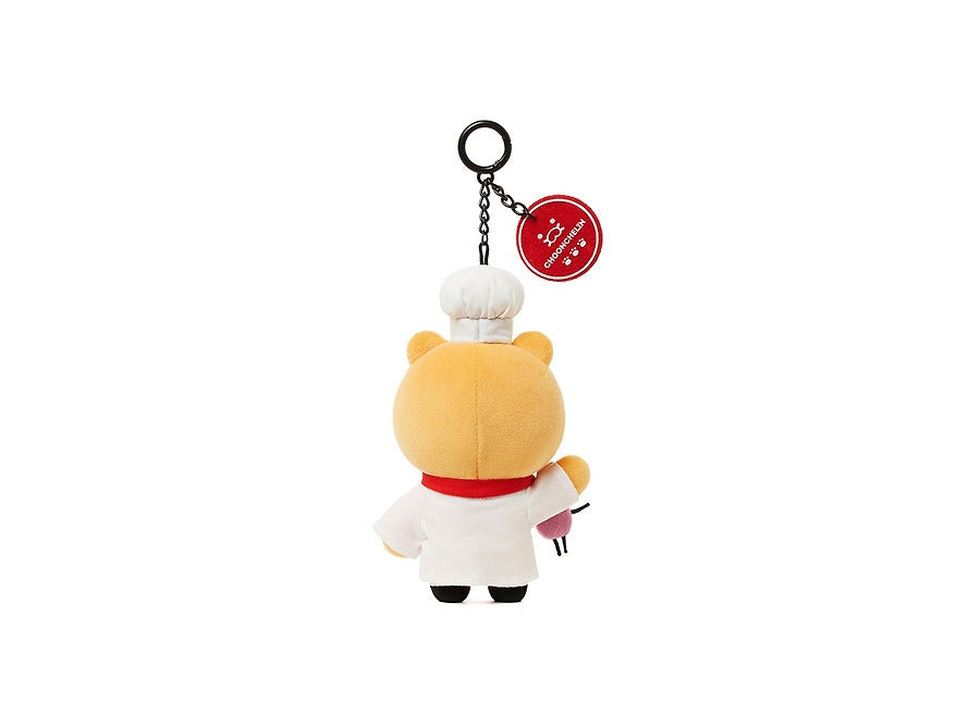 [KAKAO FRIENDS]Black and White Chef x Kakao Friends Ryan White Spoon Plush Keyring
