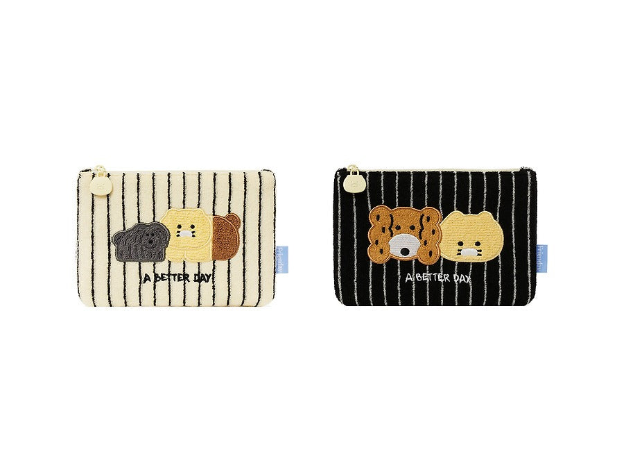 [KAKAO FRIENDS]FRIENDAY Terry Square Pouch Cosmetic Bag Chunshik