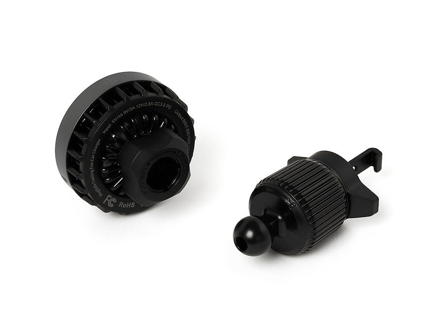[KAKAO FRIENDS]Black Choonsik Qi2 Magnetic Car Charger with Cooling Fan