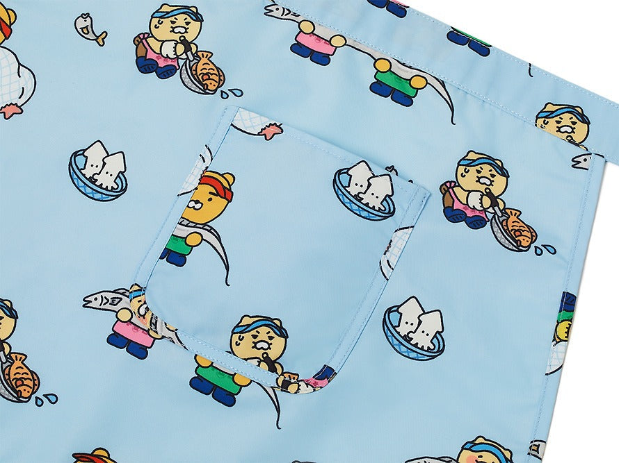 [KAKAO FRIENDS]Choonsik Seafood Market Kitchen Apron Character Cooking Apron