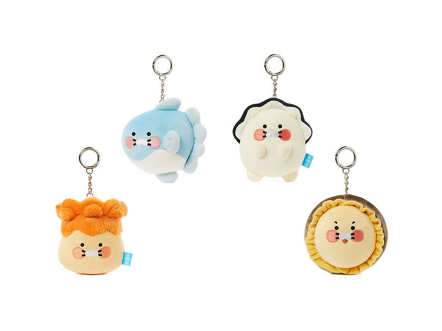 [KAKAO FRIENDS]Choonsik Seafood Plush Keychain Collection Cute Bag Charm 4 Types