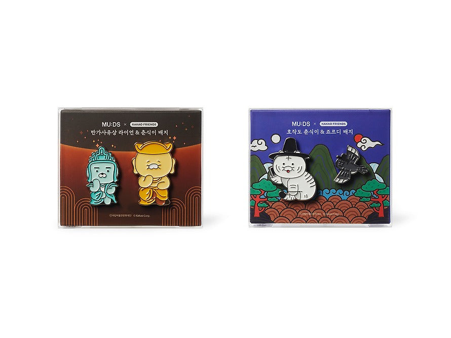 [KAKAO FRIENDS]Kakao Friends Korean Traditional Badge Set Collection