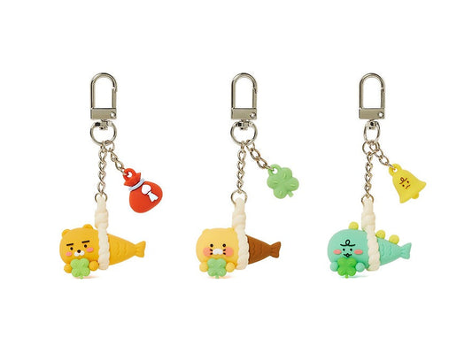 [KAKAO FRIENDS]Guardian Pollack Figure Keyring Ryan/Chunsik/Jordy