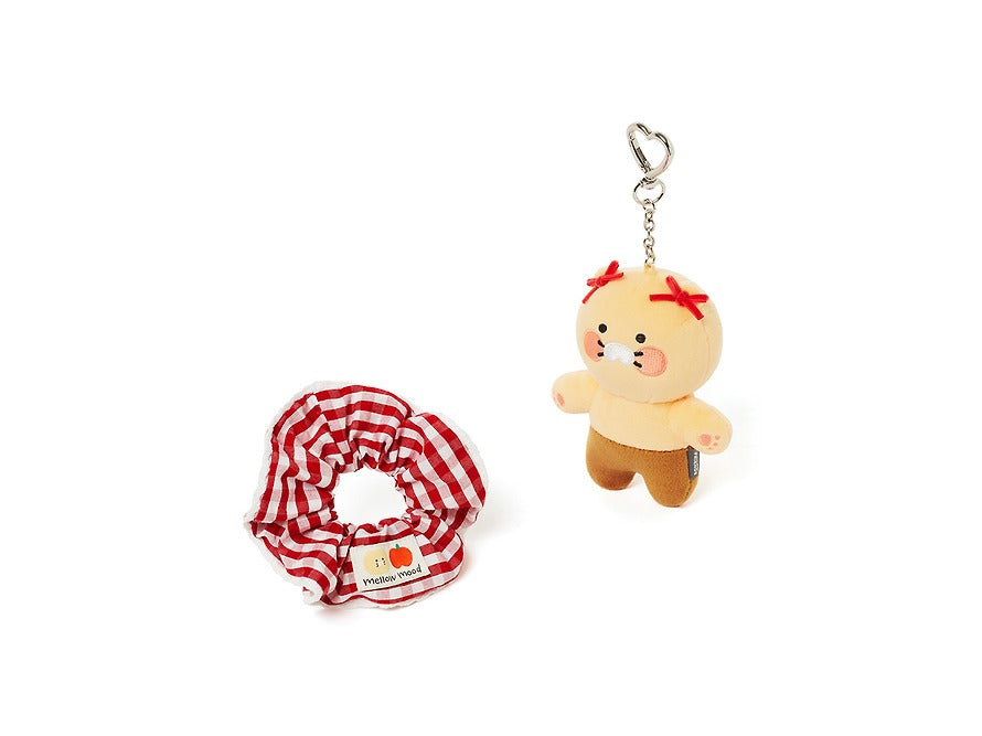 [KAKAO FRIENDS]Choonsik Stretch Check Outfit Keyring Plush