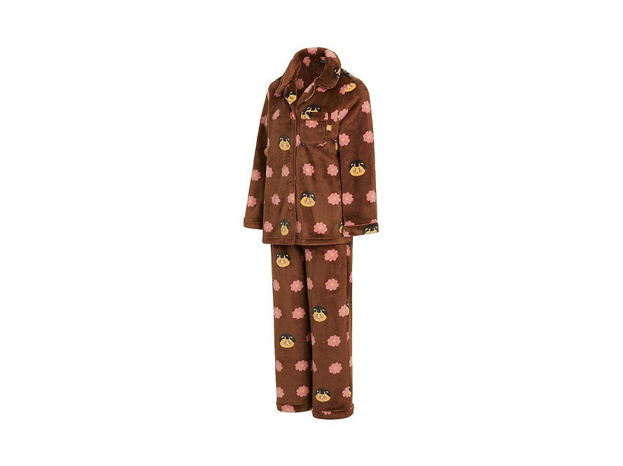 [KAKAO FRIENDS] Countryside Series Flannel Pajama Set Chunsik