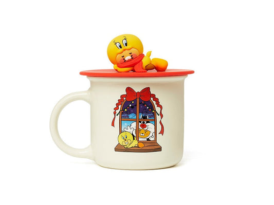 [KAKAO FRIENDS]Looney Tunes X Friends Mug & Lid Set Little Ryan & Baby Chunsik