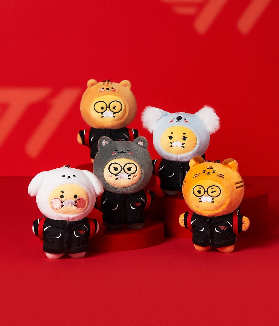 [KAKAO FRIENDS] x T1 Friends Black Jersey Plush Keyring Collection