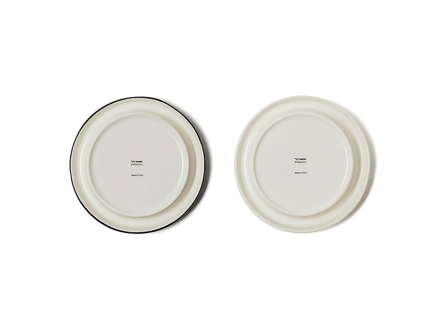 [KAKAO FRIENDS]Black and White Chef Plate Set (2 Pieces)