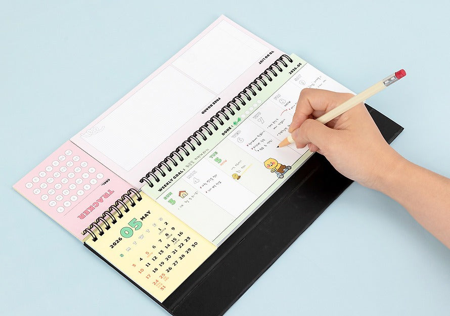 [KAKAO FRIENDS] 2026 Weekly Planner Twin Ring Chunsik