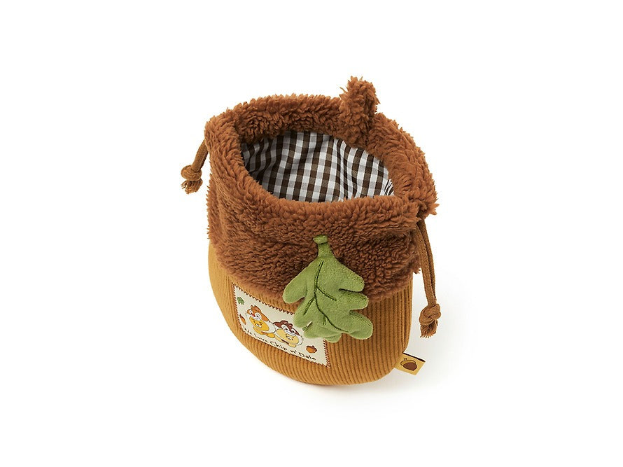 [KAKAO FRIENDS]Disney Chip 'n Dale X Kakao Friends Ryan & Chunshik Acorn Drawstring Pouch