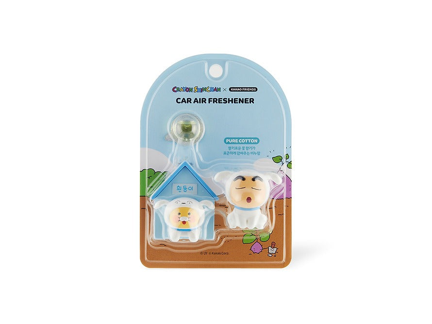 [KAKAO FRIENDS]Crayon Shin-chan x Kakao Friends Car Air Vent Directional Clip & Figure Set