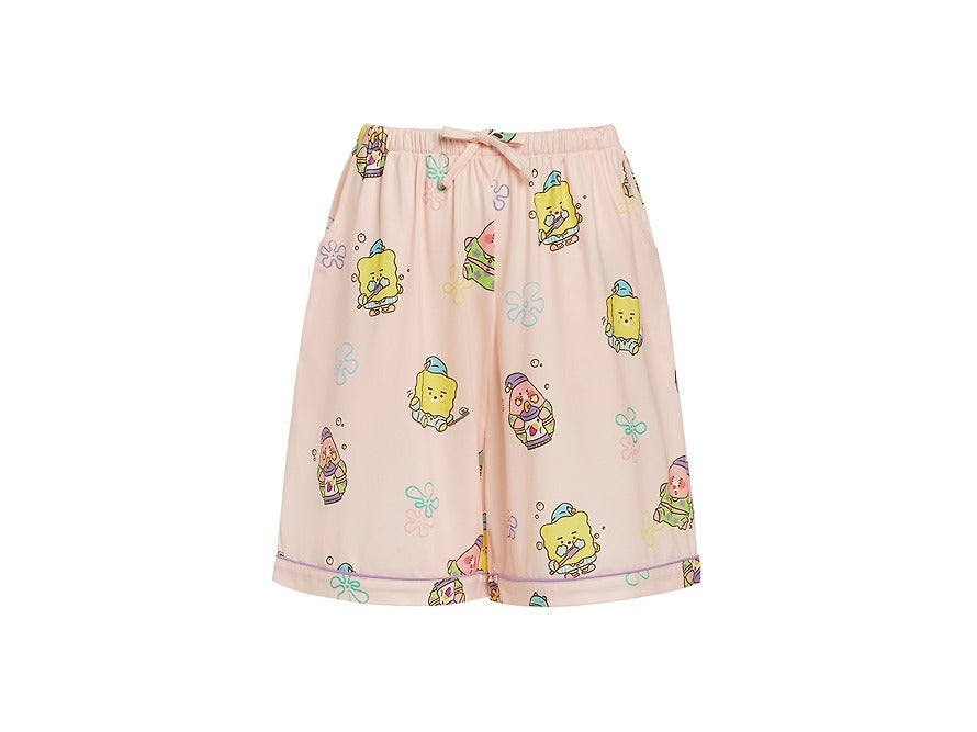 [KAKAO FRIENDS]x SpongeBob Women Pajama Set Pink Lounge Wear