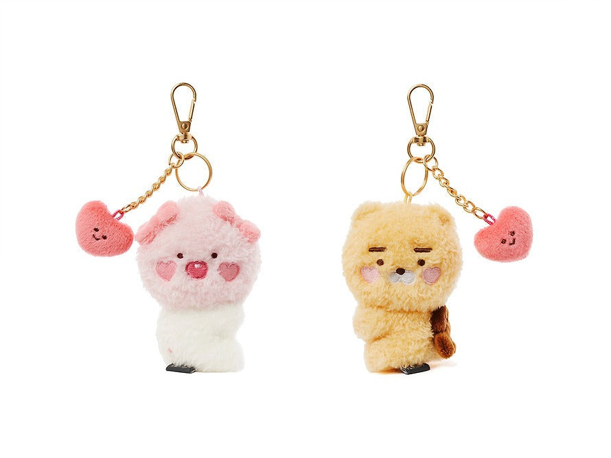 [KAKAO FRIENDS]Little Ryan and Little Apeach Plush Magnet Keyring Set
