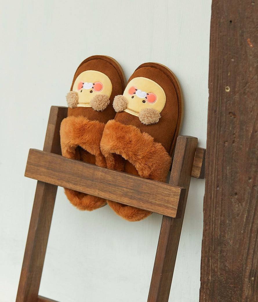 [KAKAO FRIENDS] Countryside Series Warm Furry Slippers Chunsik
