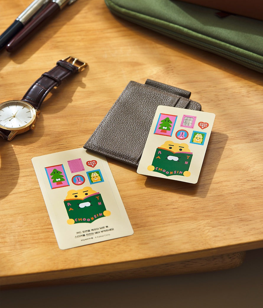[KAKAO FRIENDS] Card Cover Sticker Set Ryan & Chunsik