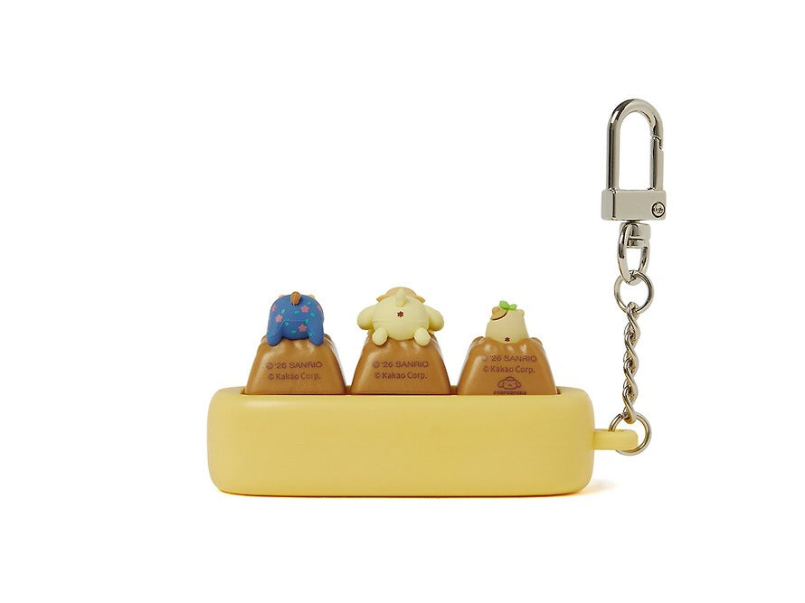 [KAKAO FRIENDS] Pompompurin x Kakao Friends Clicker Keycap Figure Keyring Chunshik