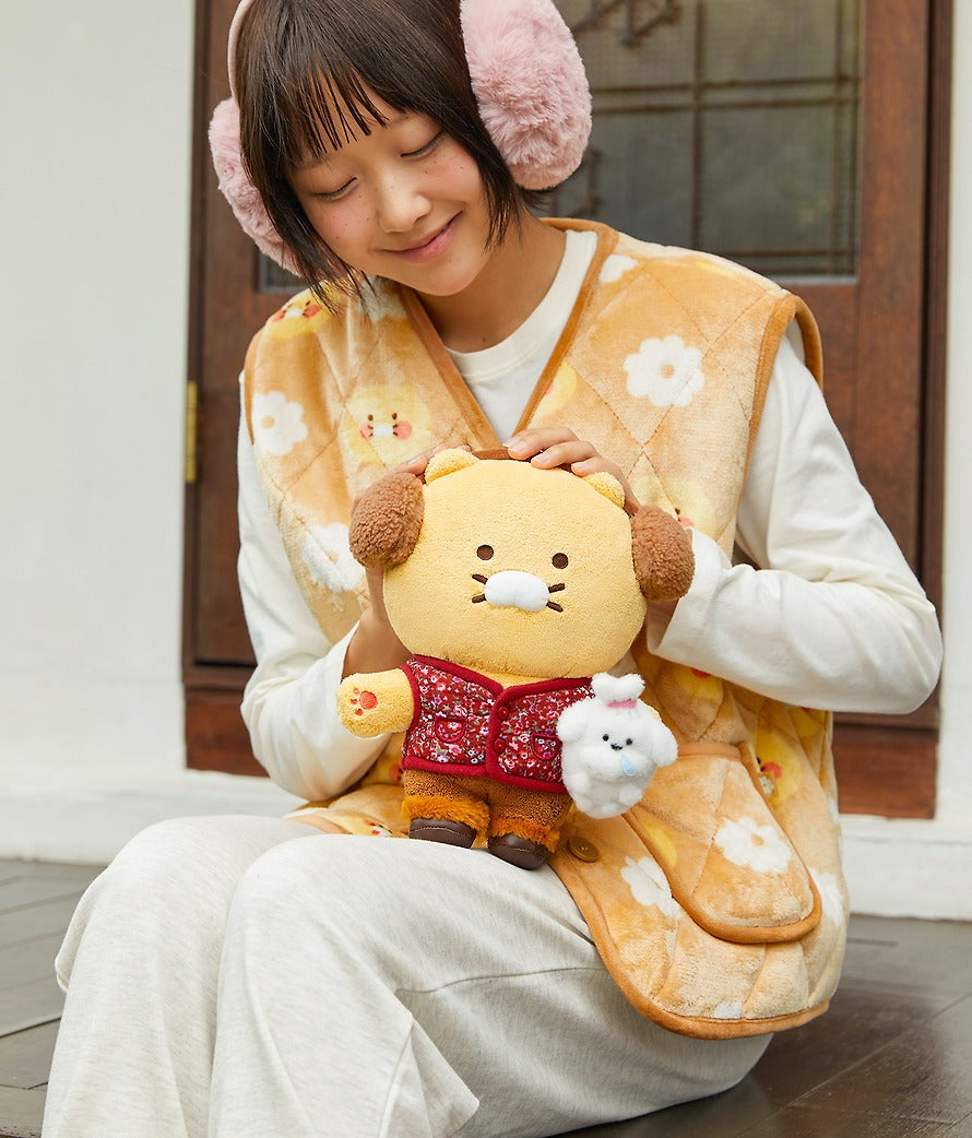 [KAKAO FRIENDS] Countryside Series Medium Plush Doll_Chunsik (Korean Grandma Style)