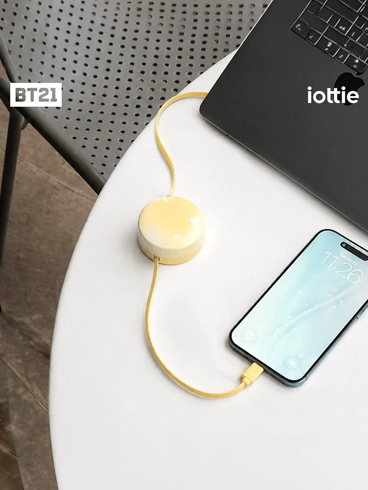 [BTS]BT21 100W Retractable Cable – Minini 150cm