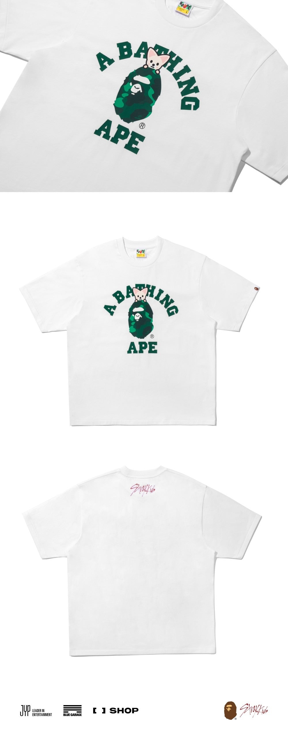 [STRAY KIDS] X BAPE COLLEGE TEE