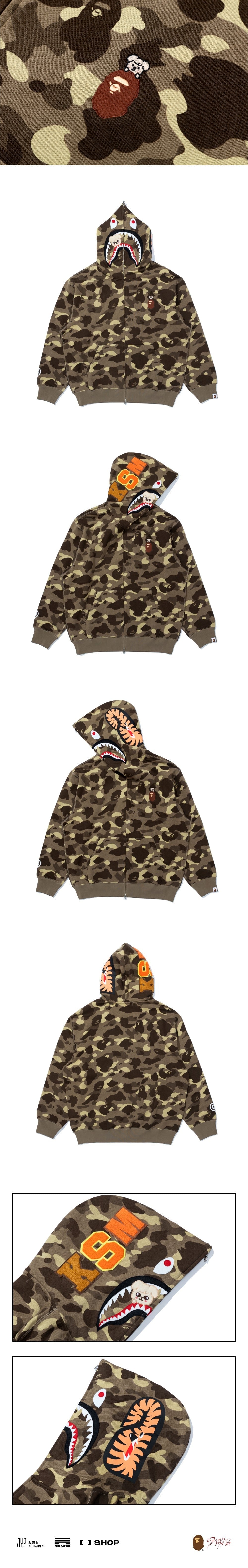 [STRAY KIDS] X BAPE SHARK FULL ZIP