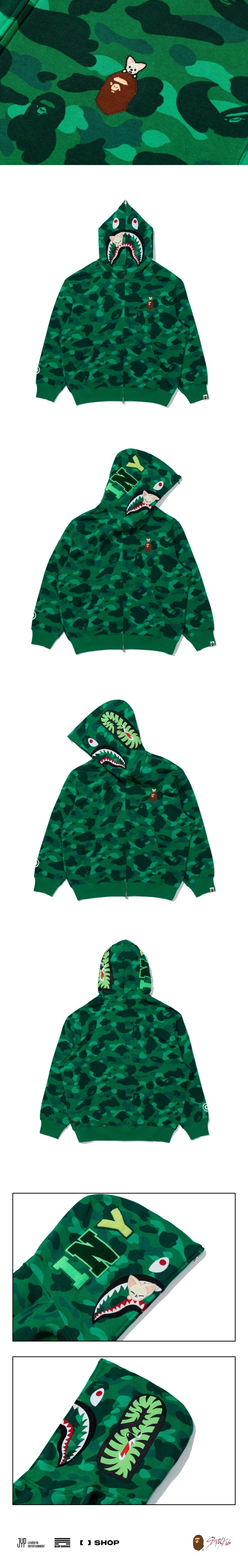 [STRAY KIDS] X BAPE SHARK FULL ZIP