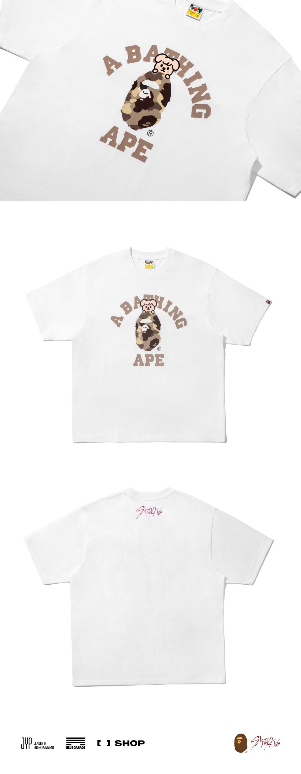 [STRAY KIDS] X BAPE COLLEGE TEE
