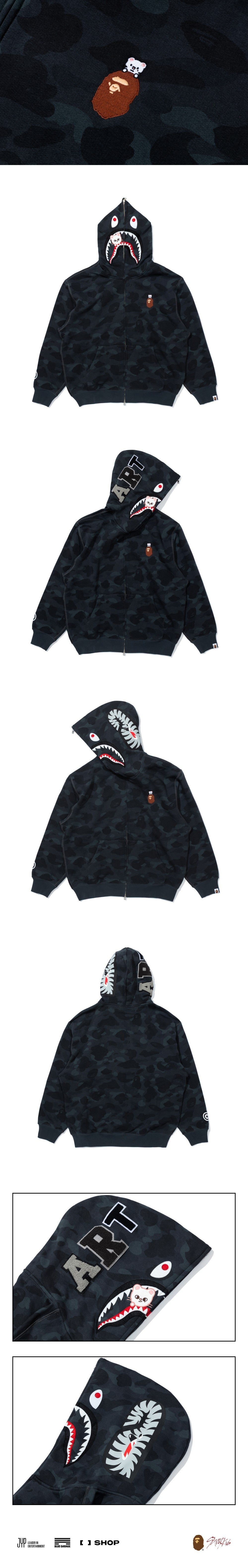 [STRAY KIDS] X BAPE SHARK FULL ZIP