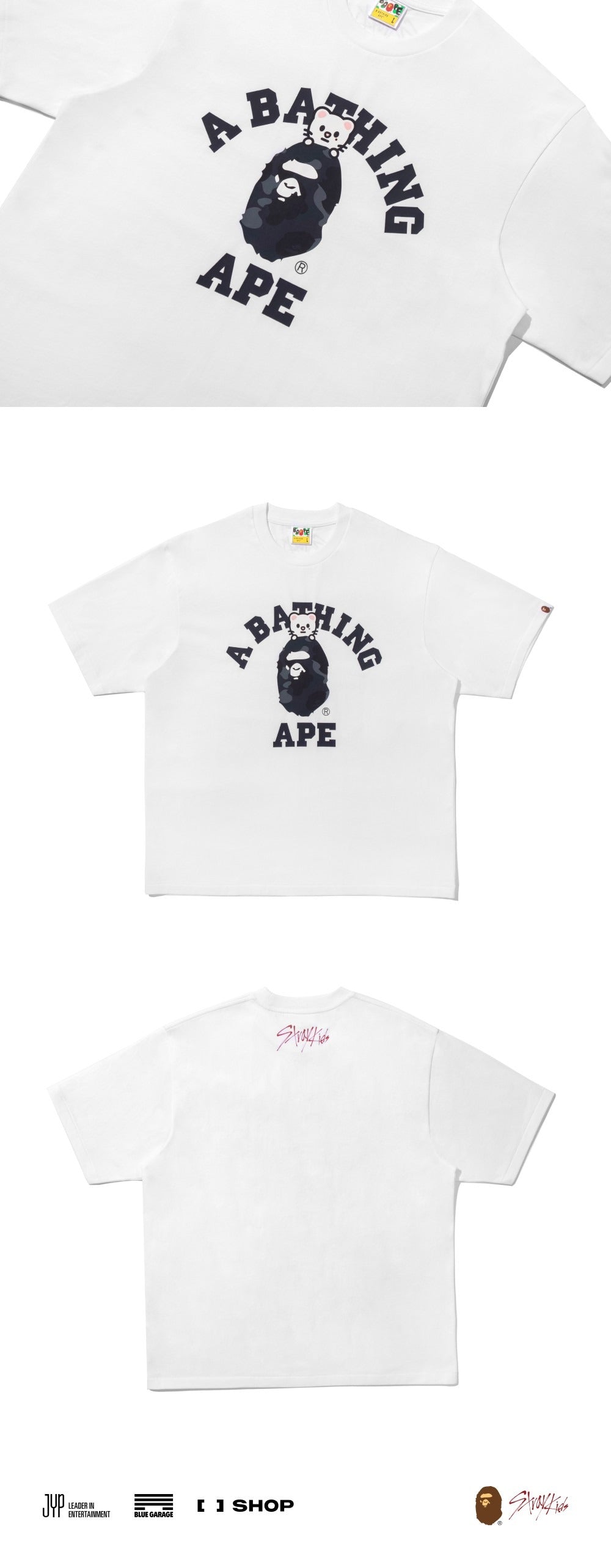 [STRAY KIDS] X BAPE COLLEGE TEE