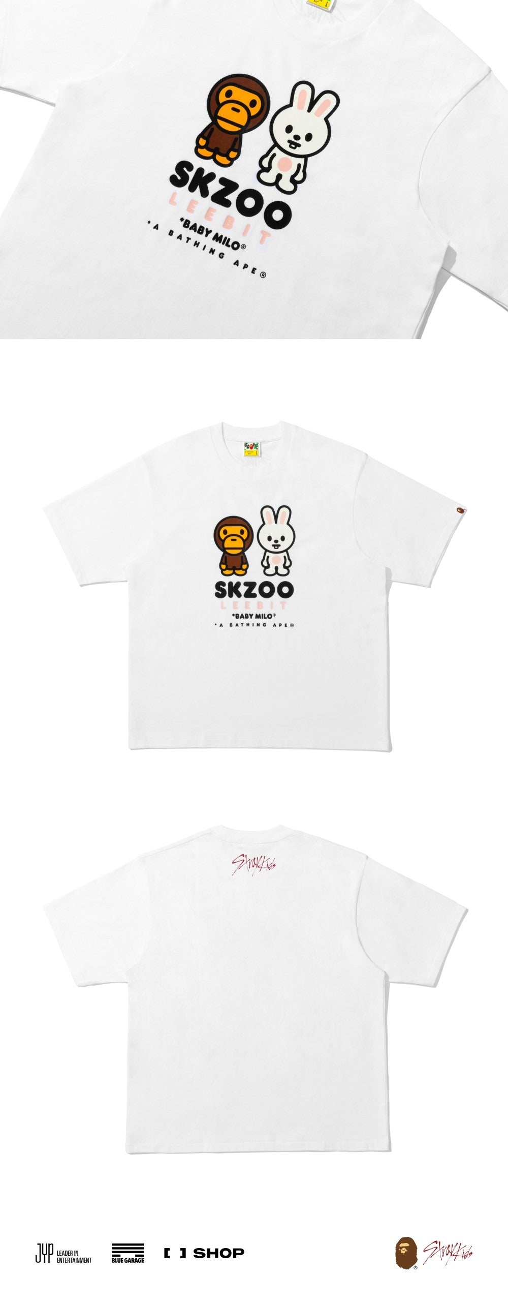 [STRAY KIDS] X BAPE  BABY MILO TEE