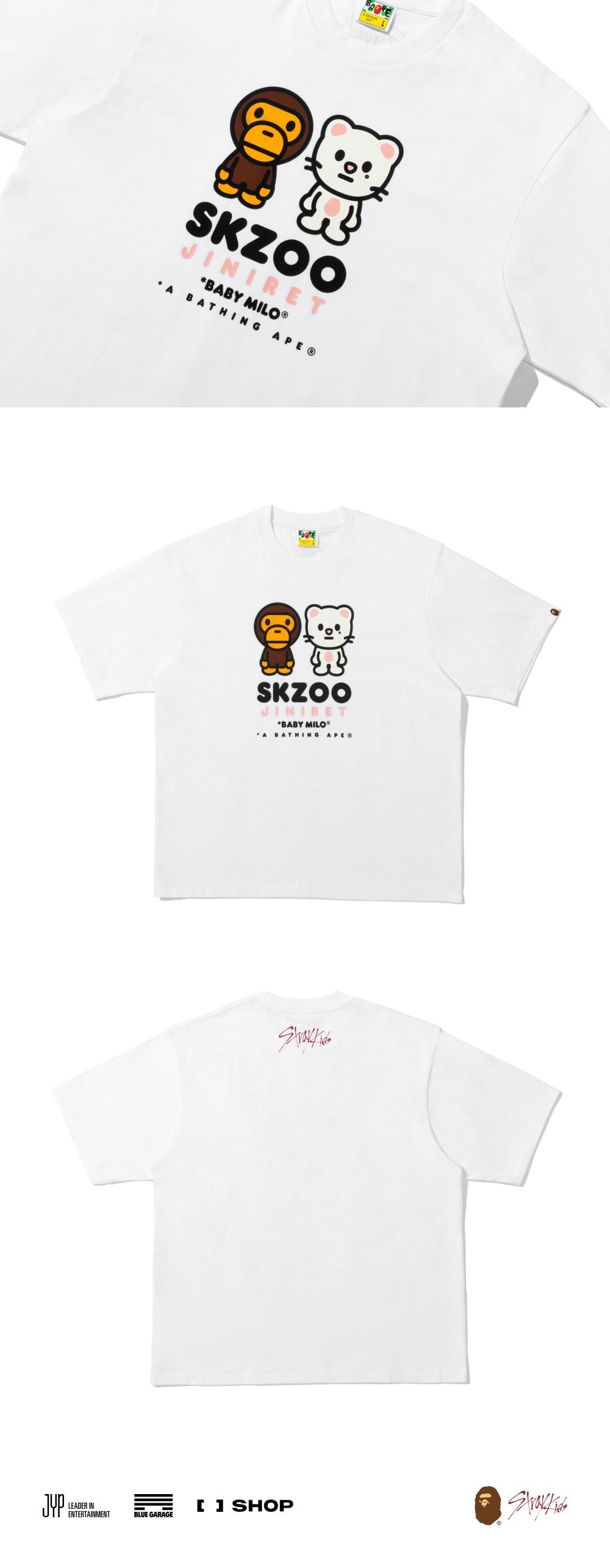 [STRAY KIDS] X BAPE  BABY MILO TEE