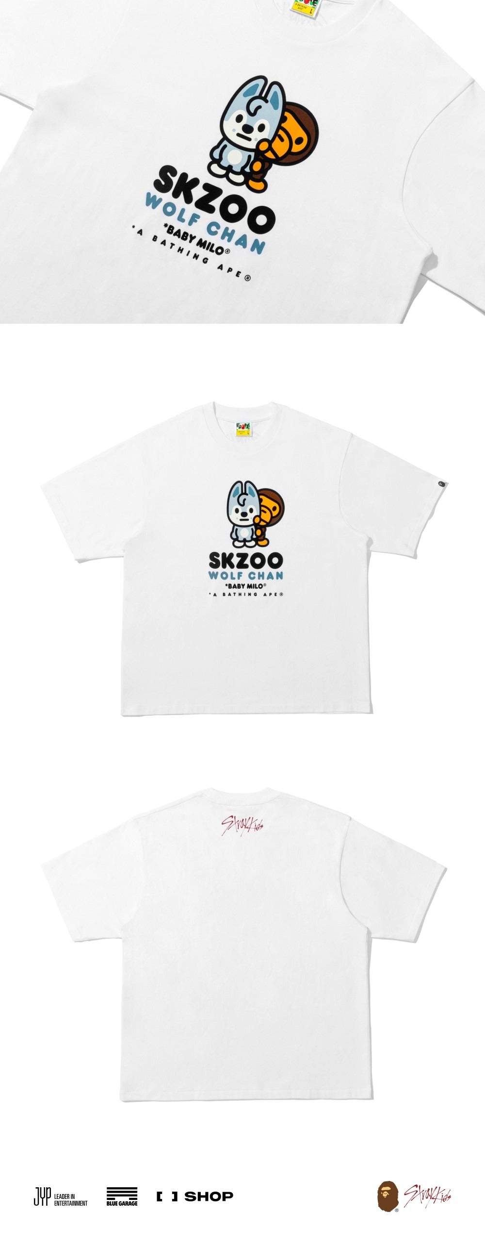 [STRAY KIDS] X BAPE  BABY MILO TEE