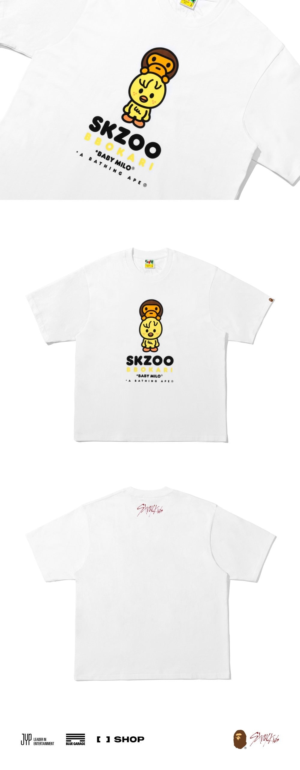 [STRAY KIDS] X BAPE  BABY MILO TEE