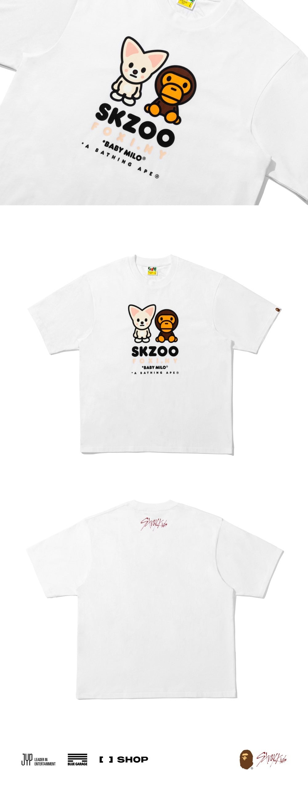 [STRAY KIDS] X BAPE  BABY MILO TEE
