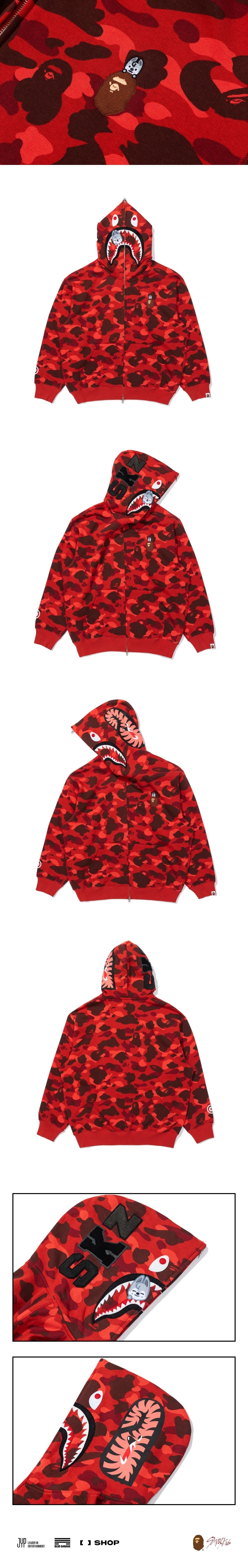 [STRAY KIDS] X BAPE SHARK FULL ZIP