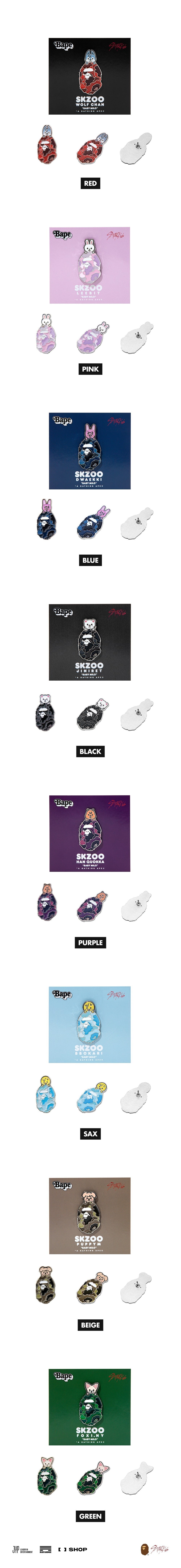 [STRAY KIDS] X BAPE SHARK FULL ZIP